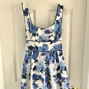 Juniors Blue Floral Dress Size 7